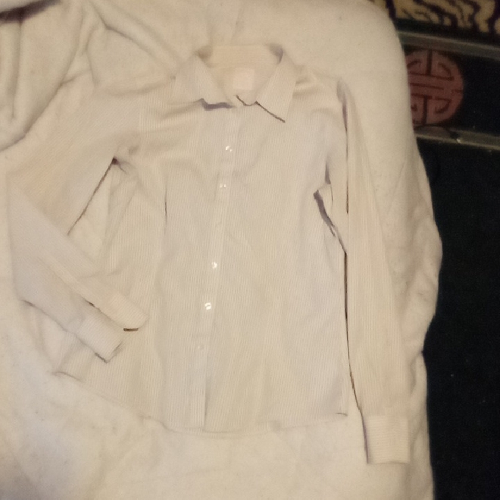 Classic White Button-Up Shirt